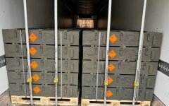 Поставки 122-мм осколочно-фугасных артиллерийских выстрелов / Фото: Украинская бронетехника