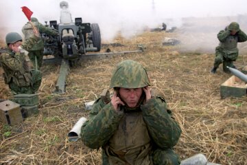 Обстрел украинских войск на Донбассе
