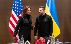 Камала Харріс та Володимир Зеленський