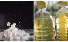 Цены на подсолнечное масло и сахар, цены на продукты в Украине