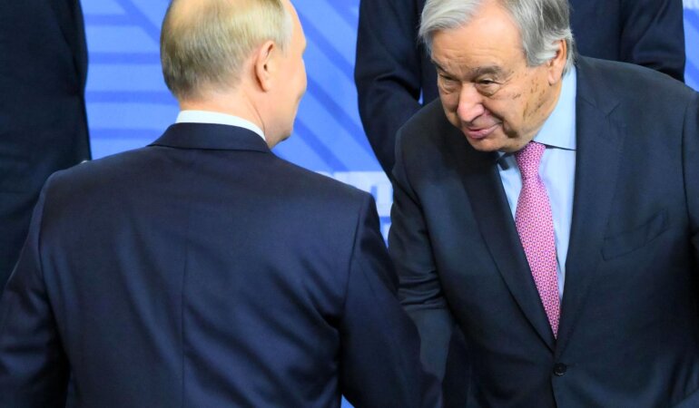 Владимир Путин и Антониу Гуттериш