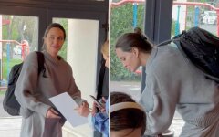 Анджелина Джоли в Украине, джоли во львове, джоли во львовском кафе