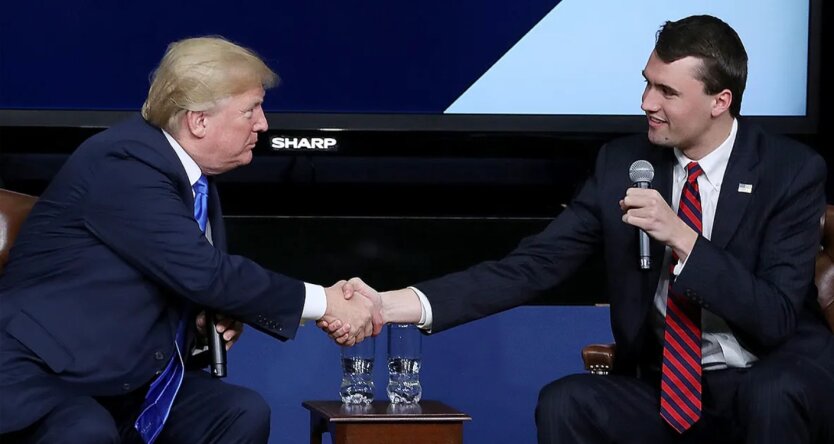 Дональд Трамп и Чарли Кирк