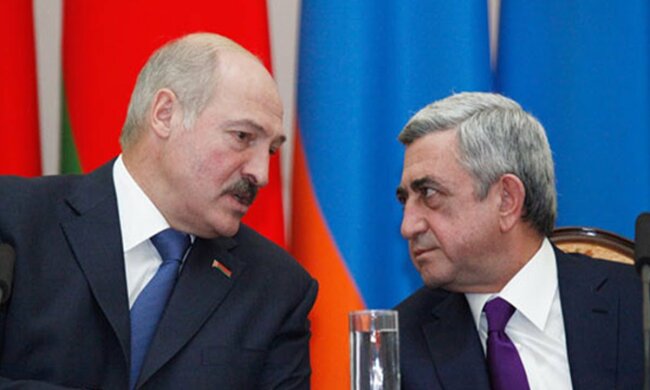 Александр Лукашенко и Серж Саргсян