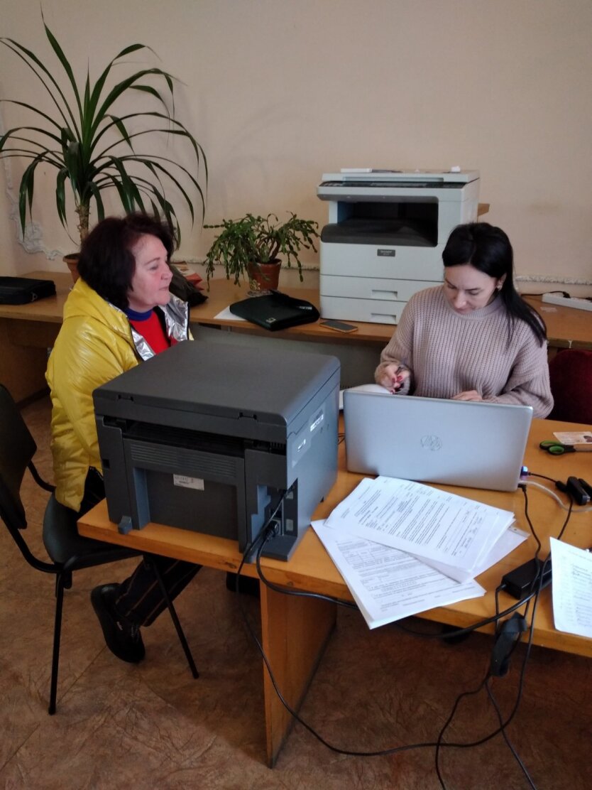 Услуги украинским пенсионерам в отделении ПФУ