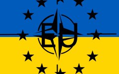 Украина, ЕС и НАТО, коллаж