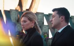 Владимир и Елена Зеленские, День памяти Героев Небесной сотни