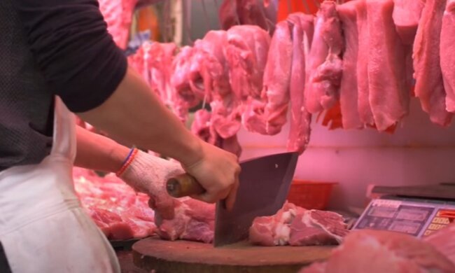 Цены на мясо и сало в Украине, цены на продукты, свинина, курятина, говядина