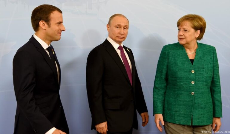 Макрон_Путин_Меркель