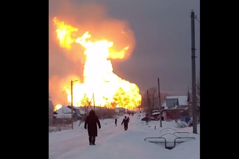 Взрыв на газопроводе Уренгой — Помары — Ужгород, скриншот