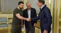 Владимир Зеленский и сенаторы Линдси Грэм и Ричард Блюменталь