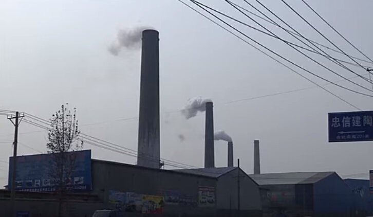 выбросы над Китаем 2