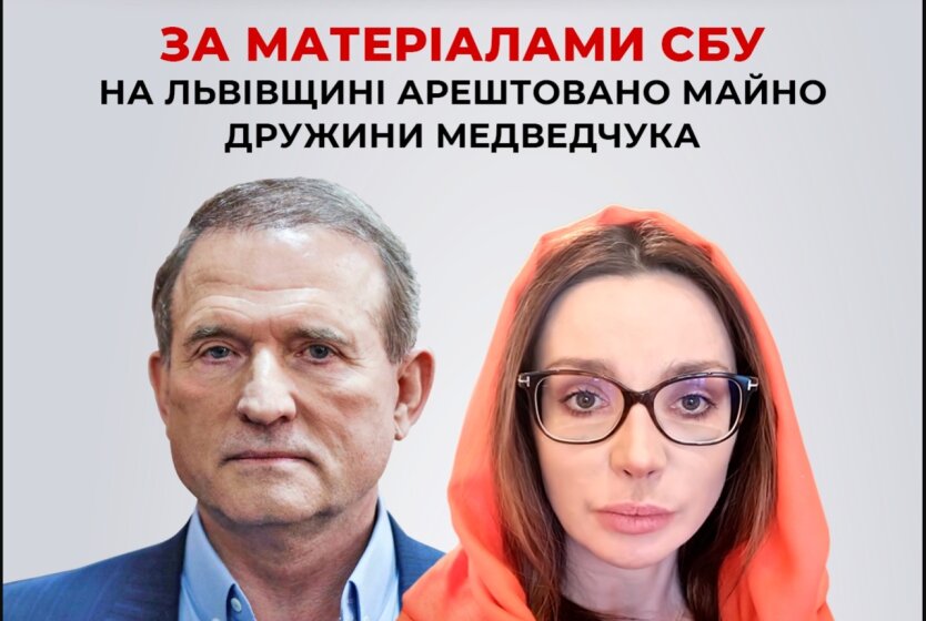 Виктор Медведчук и Оксана Марченко, коллаж