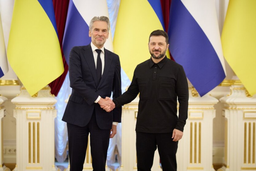 Володимир Зеленський та Дік Схооф