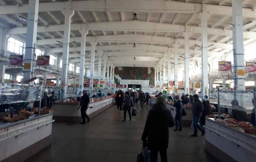 Рынок во временно оккупированном Бердянске