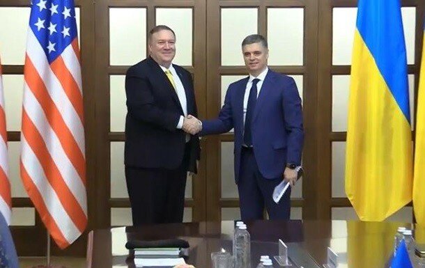 Министр иностранных дел Украины Вадим Пристайко встретился в Киеве с государственным секретарем США Майком Помпео.