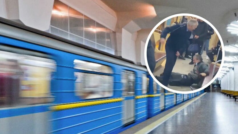 Машинист метро подрался с пьяным пассажиром: видео