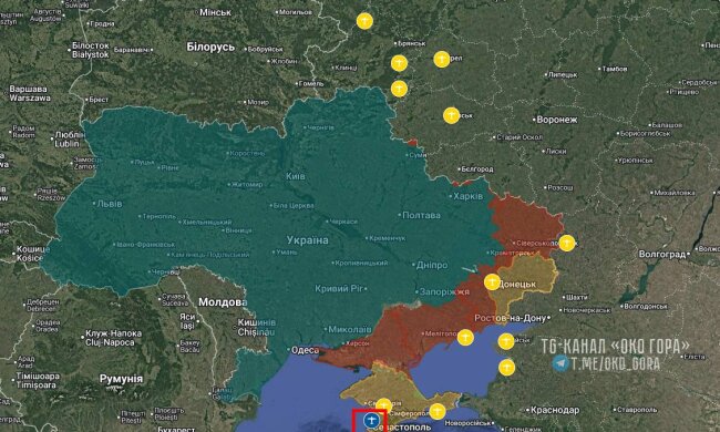 Пускові майданчики російських шахедів