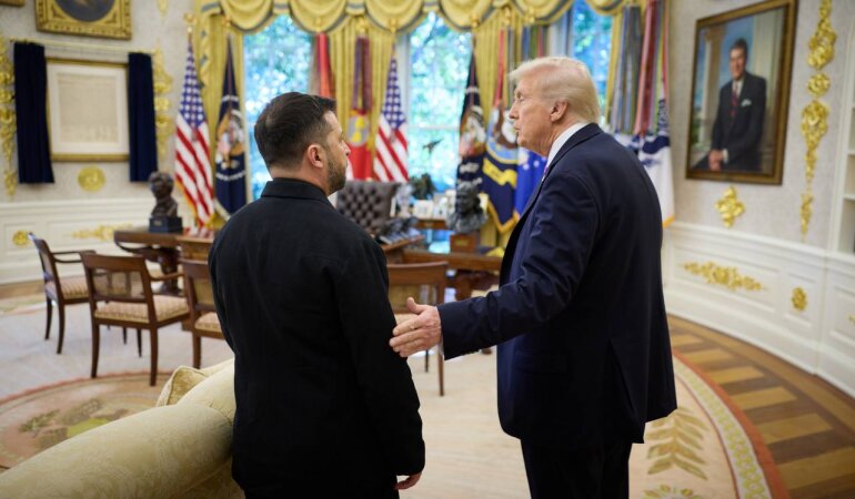 Владимир Зеленский и Дональд Трамп в Белом доме
