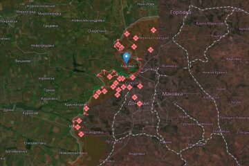 Авдеевка, карта DeepState на 25 октября