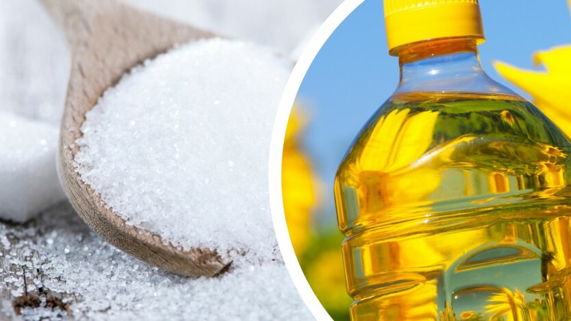 цены на продукты в украине, цены на подсолнечное масло, цены на сахар