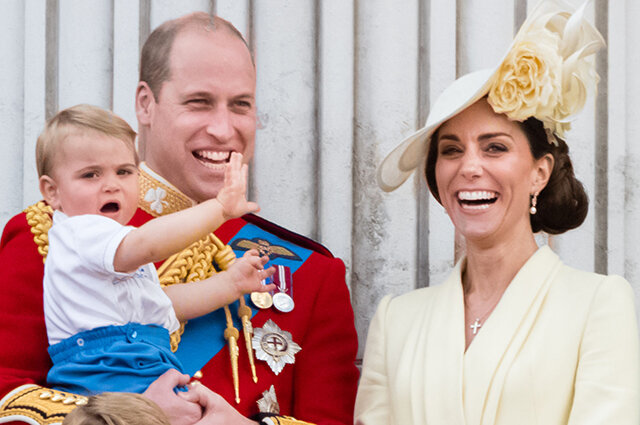 Принц Уильям и Кейт Миддлтон с ребенком