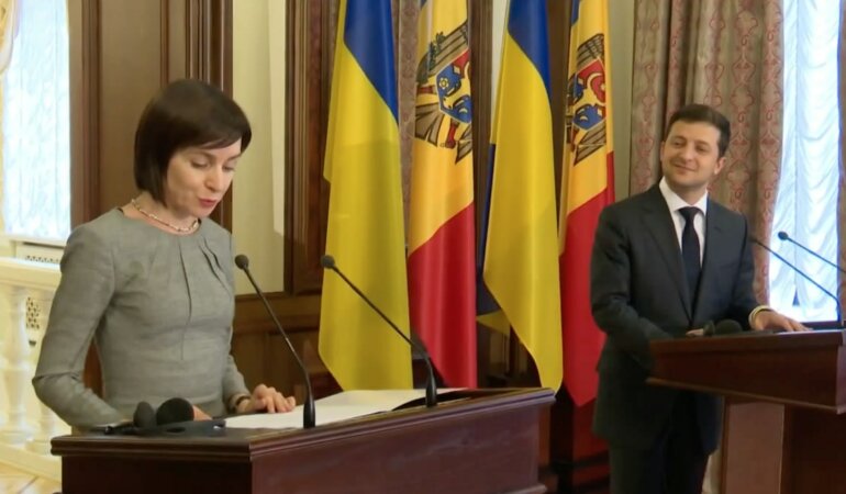 Майя Санду и Владимир Зеленский
