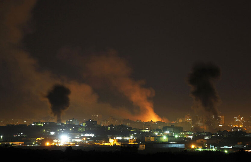 Фото бомбардировок сектора Газа израильскими ВВС
