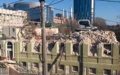 Снос дома Уткина в Киеве