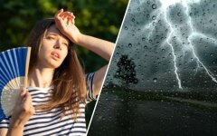 Спека та грозові дощі