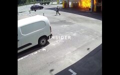 Взрыв на АЗС в Киеве
