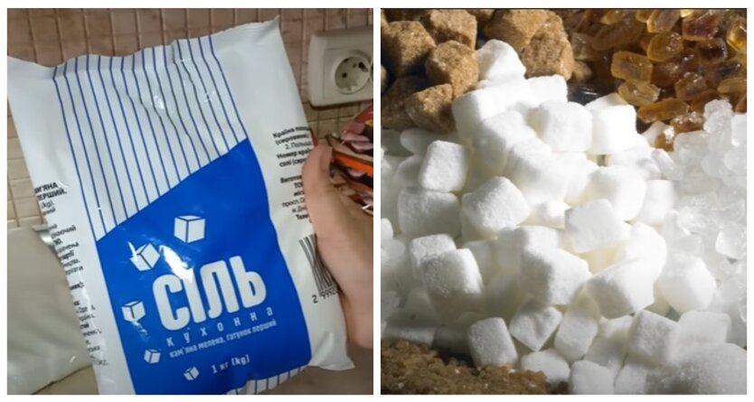Цены на соль и сахар, цены на продукты в Украине