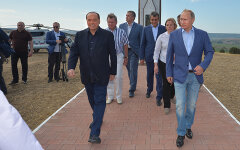 Берлускони и Путин в Крыму