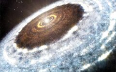 космический снегопад