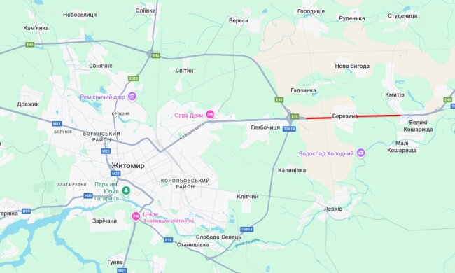 Рух трасою на Житомирщині перекрито