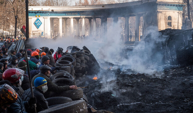 Бои на Грушевского