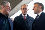 Кир Стармер, Фридрих Мерц и Эмманюель Макрон