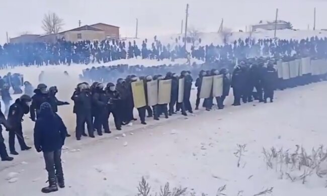 Протесты в Башкирии / скрин
