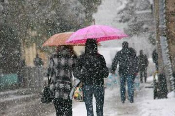 Погода в Украине, гололедица, мокрый снег