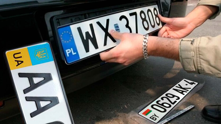 Замена украинских номеров на польские