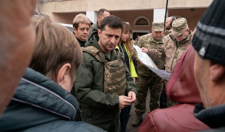 Владимир Зеленский в Золотом