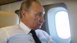Владимир Путин,Виктор Медведчук,самолет Путина,Путин прилетел в Крым