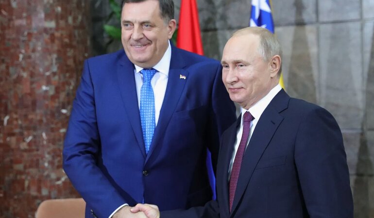 Милорад Додик, Владимир Путин, фото - Михаил Климентьев/AFP