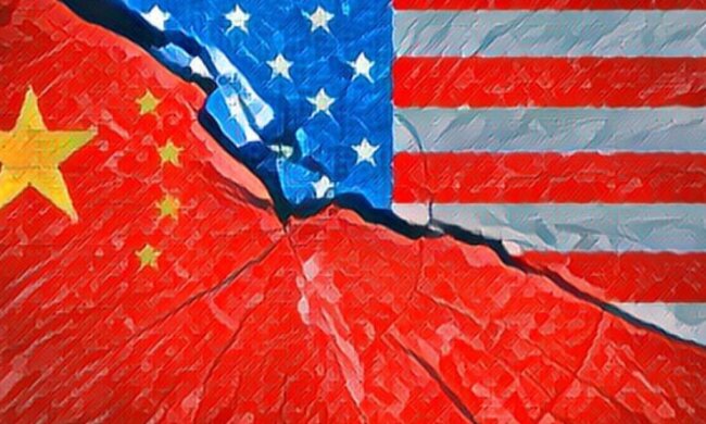 Китай и США, флаги