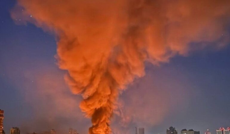 Ракетний удар по Києву