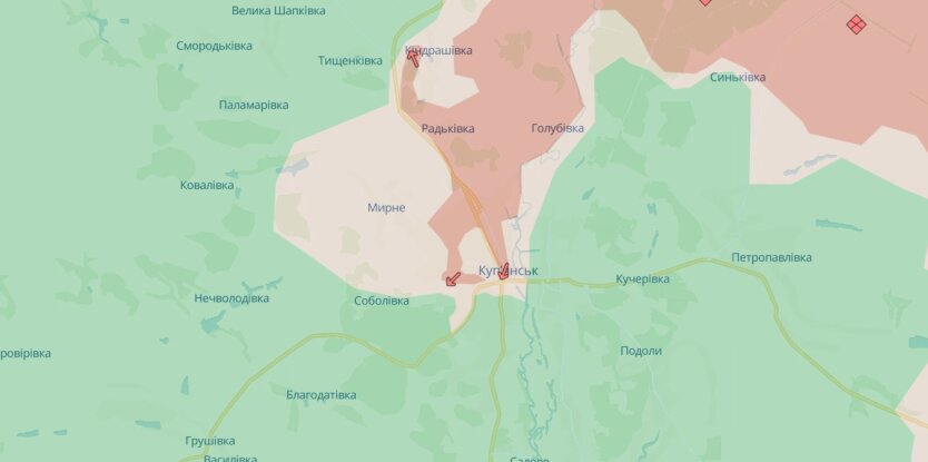 Ситуация в районе Купянска