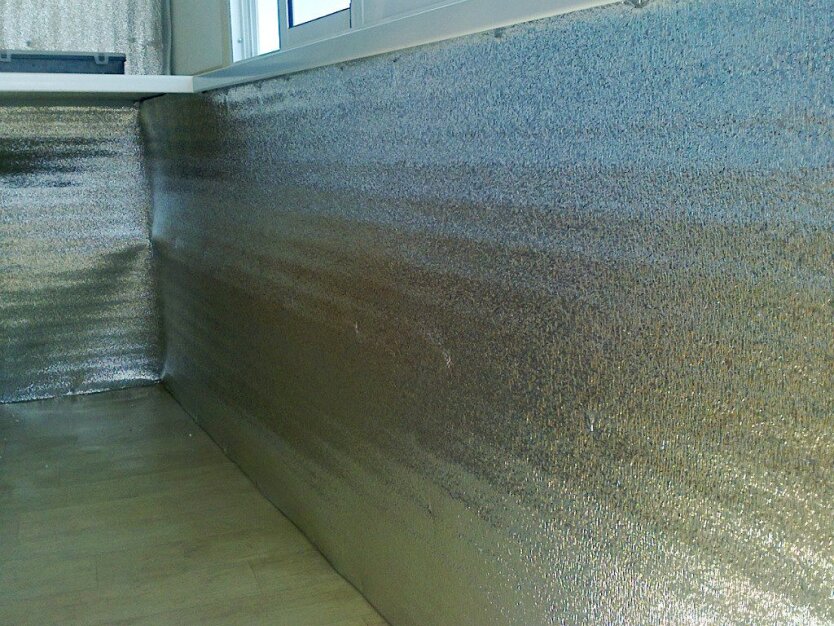 Утепление стен пенофолом