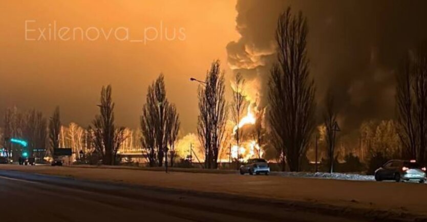 Масштабна пожежа: ЗСУ вдарили по нафтобазі у Білгородській області