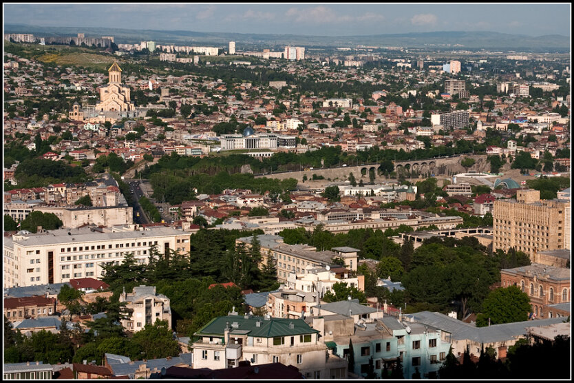 Вид на Тбилиси с Пантеона