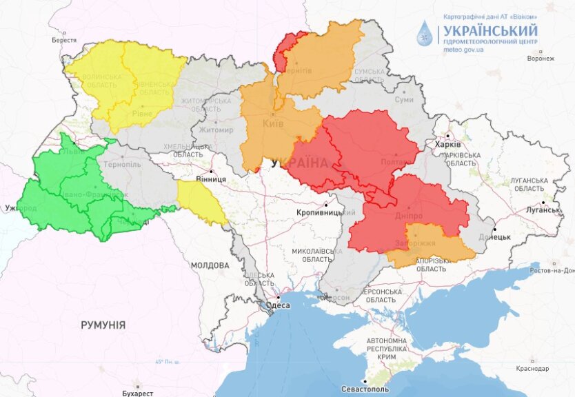 Гидрометцентр предупредил украинцев о возможных подтоплениях в нескольких областях 14-17 апреля